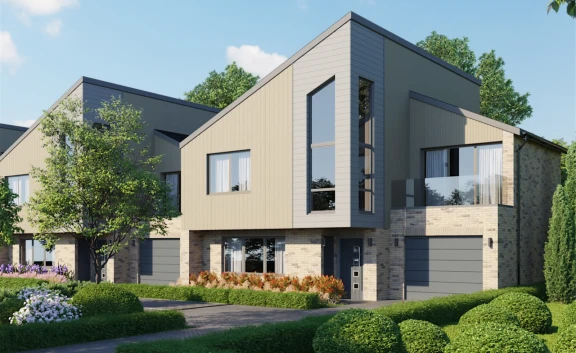 Artists impression of homes at Station Road, Rainham