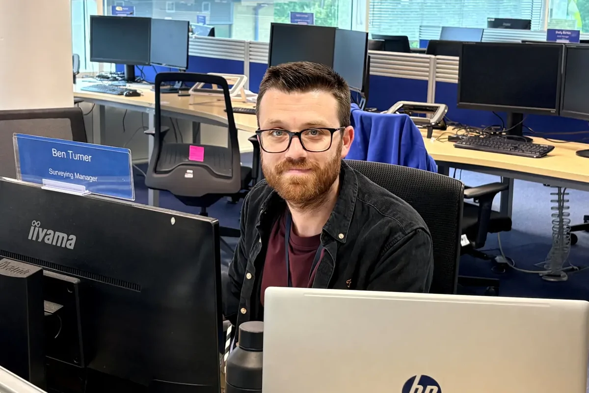 Ben Turner at his desk